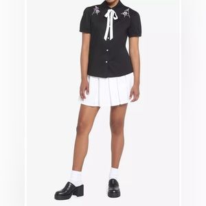 Mickey Minnie woven blouse